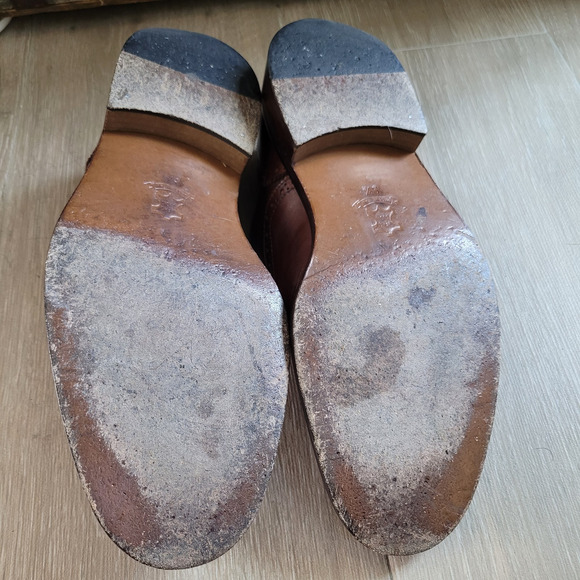 Spatarella Shoes Mens Size 10.5 Oxford Brogue Leather Made Italy Dress Formal - Picture 14 of 16